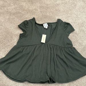 NWT Francesca’s V neck top.